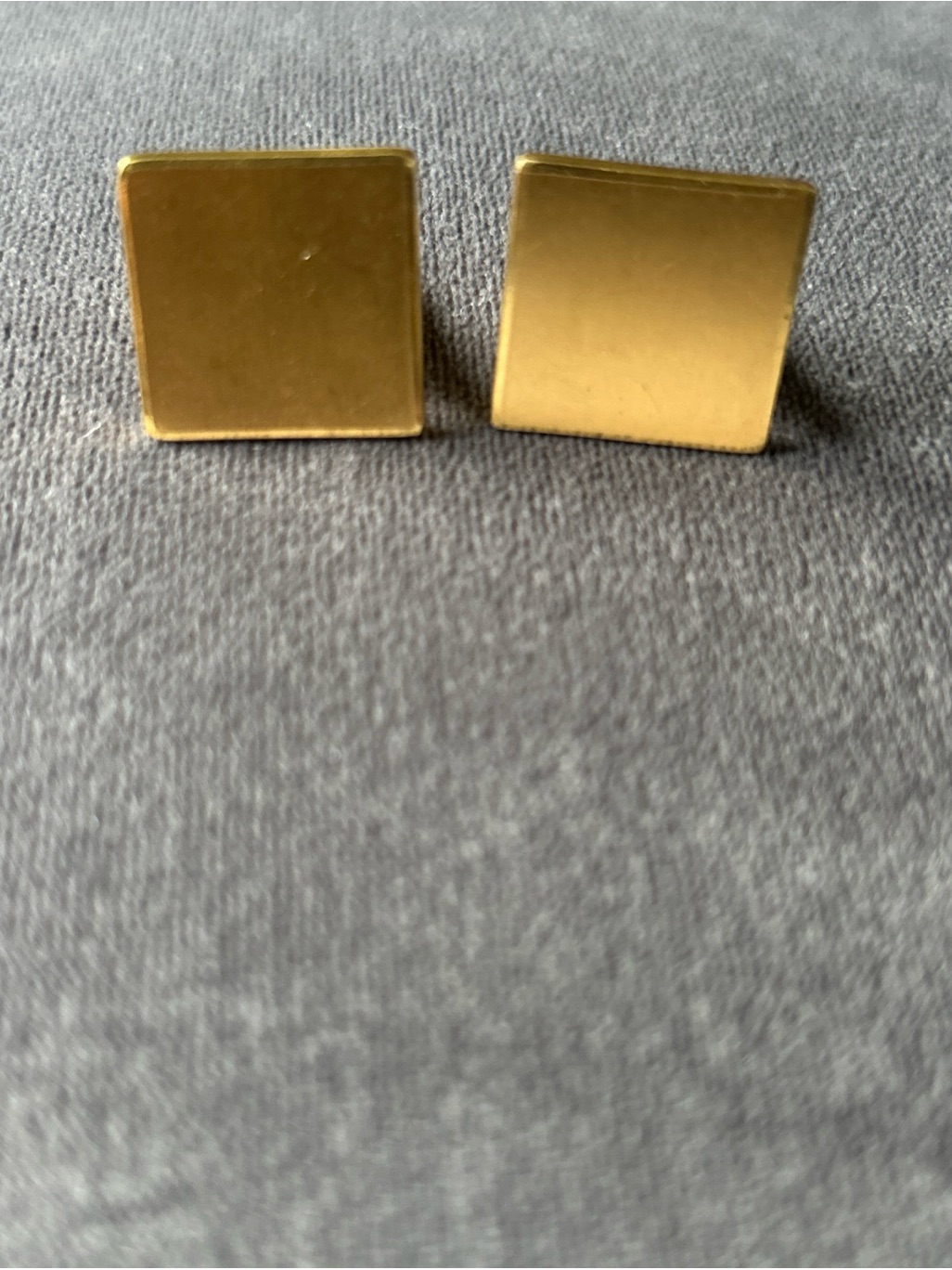 Vintage Db 120 14 Kt Gold Filled Square Cufflinks